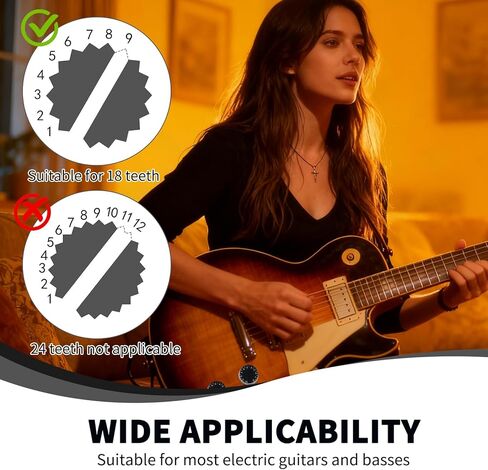 4 Pcs Guitar Knobs, Black Electric Guitar Knobs Bass Speed Volume Tone Practical Control Accessories, LP Style Replacement Volume Tone Control Parts (Black-White Word) in Saudi Arabia