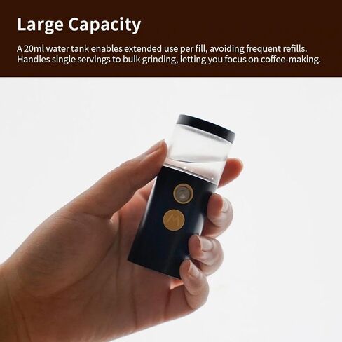 watchget 20ml Cylindrical Coffee Bean Atomizer Rdt Sprayer for Reducing Coffee Powder Static, Portable Electric Nano-Atomizer Rechargeable Espresso Sprayer, Black in Kuwait