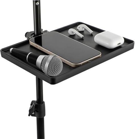 Microphone Stand Tray, Clamp-On Rack Holder For Streaming, Recording, Karaoke in Saudi Arabia