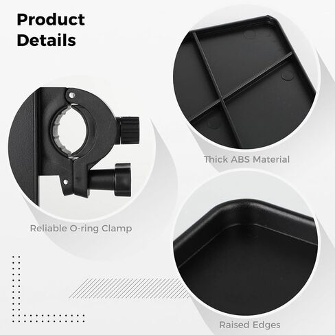 Microphone Stand Tray, Clamp-On Rack Holder For Streaming, Recording, Karaoke in Saudi Arabia