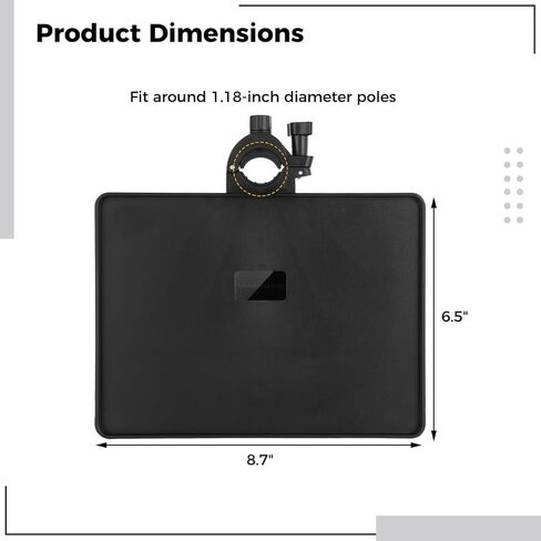 Microphone Stand Tray, Clamp-On Rack Holder For Streaming, Recording, Karaoke in Saudi Arabia
