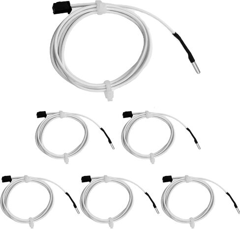 6-Packs HT-NTC100K 3D Printer Thermistor, Ender 3 Thermistor Upgrade NTC 100K 3950 Sensor 3x15, XH2.54 2Pin Compatible with Ender 3 v2, Ender 5,CR6 CR10 Series V6 Volcano 3D Printer Hotend. in Saudi Arabia