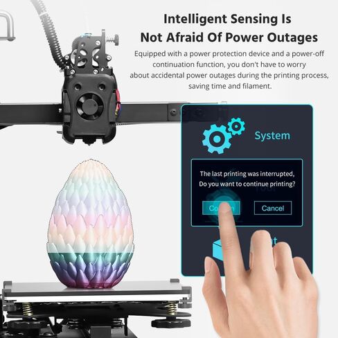 TRONXY Small High Speed 3D Printer, CRUX 1S Desktop Mini 3D Printer for Beginners, Proximal Printhead with Dual-axis Metal Guide, Build Size 7.09x7.09x7.09 inch in Kuwait