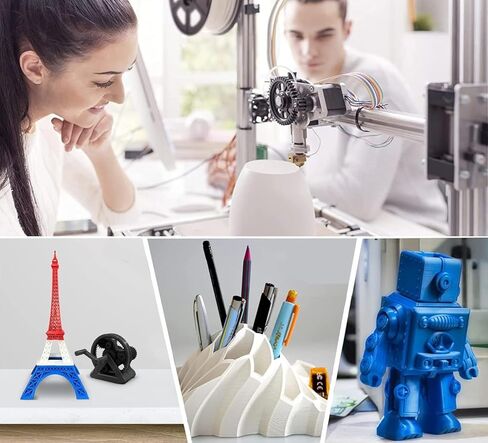 200 جرام لون مفاجئ عشوائي PLA 3D مادة تشكيل خيوط الطابعة 1.75 مم، خيوط طباعة عالية السرعة، صلابة معززة، للنجوم الحسية والتململ، دقة الأبعاد ±0.02 مم A3 in Saudi Arabia