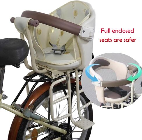 Child Bike Seat,Rear Mount Baby Bike Seat,Kids Back Bike Seat Safety Carrier for Adult Bike Attachment,Mountain Bike,Electric Bikes,Bicycles in Saudi Arabia
