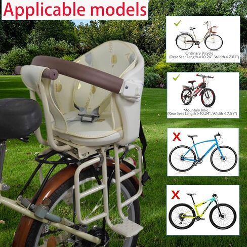 Child Bike Seat,Rear Mount Baby Bike Seat,Kids Back Bike Seat Safety Carrier for Adult Bike Attachment,Mountain Bike,Electric Bikes,Bicycles in Saudi Arabia