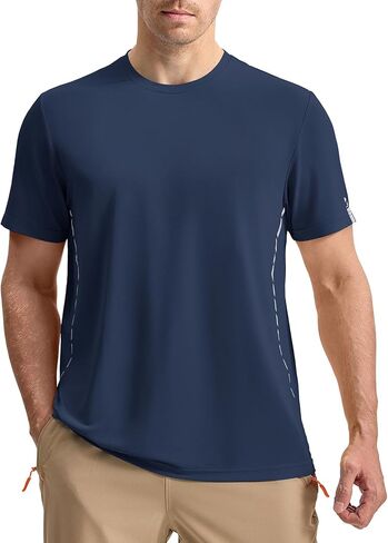 Rdruko Mens قمصان رياضية جافة تناسب الأكمام قصيرة الرطوبة الفطرية قمصان تجريب تنفس بارد الجري جيم تي شيرت تي شيرت in Saudi Arabia