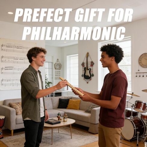 فلوت بدون طيار على الطراز الأمريكي الأصلي | أداة فلوت بلاستيكية رئيسية للتأمل والممارسة | فلوت هندي خفيف الوزن مع غرف مزدوجة in Kuwait