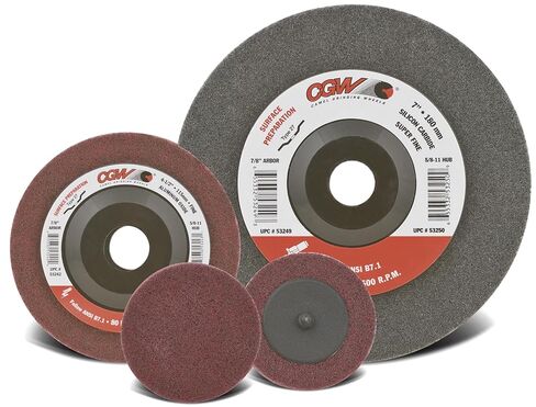 CGW Abrasives 53243 4-1/2X5/8-11A/O T27 Maron FINE Surface Preparation Wheels Unitized Aluminum Oxide (10 Pack) in Kuwait