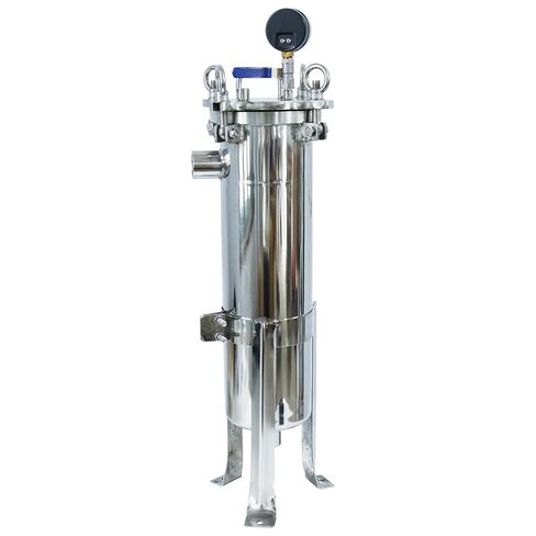 كيس مرشح الإسكان 304 كيس الفولاذ المقاوم للصدأ معدات تنقية فلتر المياه 1.2 قدم مربع منطقة الترشيح 1 بوصة NPT مدخل ومخرج اتصالات in Kuwait