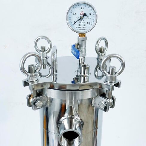 كيس مرشح الإسكان 304 كيس الفولاذ المقاوم للصدأ معدات تنقية فلتر المياه 1.2 قدم مربع منطقة الترشيح 1 بوصة NPT مدخل ومخرج اتصالات in Kuwait