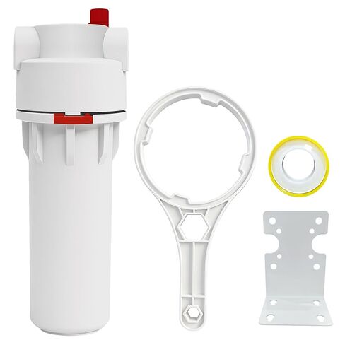 Tool-Free or Wrench-Assisted Whole House Water Filter Housing,Pre-Filtration System with 3/4 NPT Inlet and Outlet,Fit Universal 10"x2.5" Sediment Filter,Pressure Release in Saudi Arabia