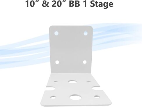Maxwater Heavy Duty Metal Bracket for 1 Stage 10" & 20" BB Whole House Water Filter Housing – Durable, Rust-Resistant Mounting Bracket with Easy Installation (10" & 20", 2 Pack) in Saudi Arabia