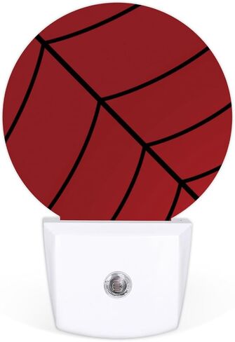 Blue Spider Web Plug-in Led Night Light with Auto Dusk to Dawn Sensor for Boys Girls Room Decor, Wall Lamp Nightlights for Hallway,Bedroom, Kids Room, Kitchen, Stairway, (0.5W, 2 Pack) in Kuwait