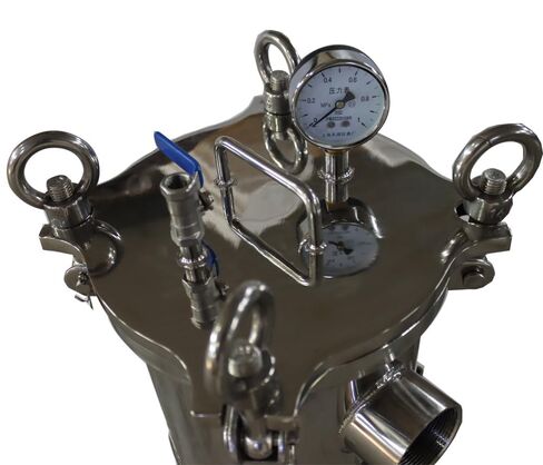 #1 Bag Filter Housing 304 Stainless Steel Filter Solid-Liquid Separation Tool 120PSI Industrial Sock Filter 2" Fnpt in/Out Bag Water Filter Purification Equipment in Saudi Arabia
