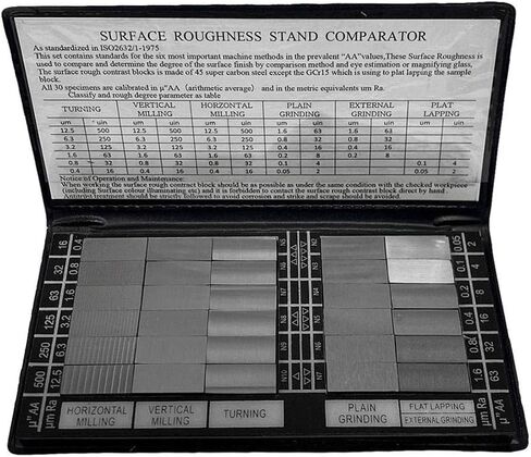 Specimen Surface Roughness Comparator Composite Pocket Set Gauge 30 Pc in Saudi Arabia