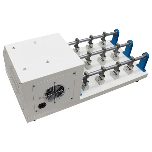 جهاز اختبار مقاومة الجلد القابل للطي 12 مشبك مع عداد LCD 100±5cpm 22.5° زاوية انحناء النسيج جهاز اختبار التحمل القابل للطي لحقائب الملابس العلوية للأحذية 110 فولت in Saudi Arabia