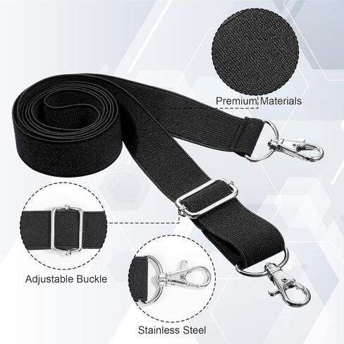 2 Pcs Horse Blanket Leg Straps - 24 to 42 Inch Adjustable Elastic Horse Blanket Straps Replacement with Double Swivel Snaps in Saudi Arabia