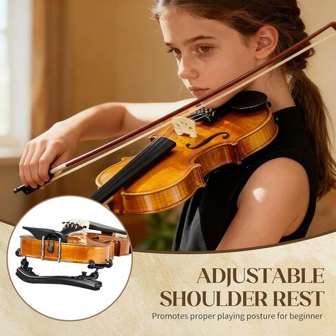 Ktaxon Full Size Violin, 1/8 Acoustic Violin with Portable Case, Finger Guide Sticker, Polishing Cloth,Mute, Extra Set Violin String, Shoulder Rest, Rosin and Bow in Saudi Arabia