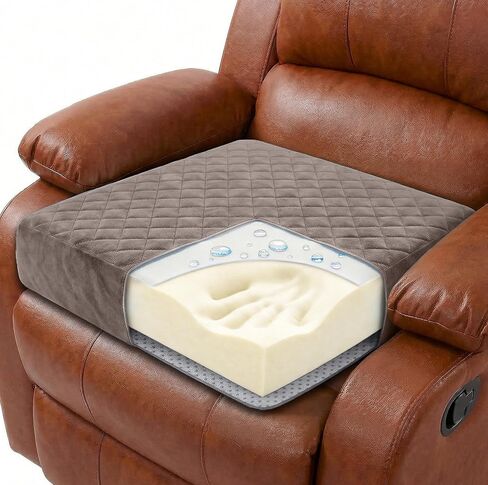 وسادة مقعد للذاكرة متوسطة 2 × 22 × 22 × 5 للكرسي ، والكرسي ، والأريكة - غطاء مخملي قابل للغسل مع طبقة مقاومة للماء ، وقاعدة غير قابلة للانزلاق - ألم عزم الذنب ، وتخفيف الضغط - أسود - أسود in Kuwait