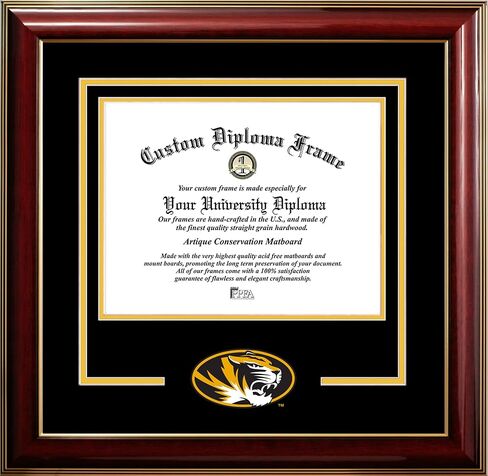Campus Images University of Missouri Tigers 8.5w x 11h Classic Spirit Logo Diploma Frame in Saudi Arabia