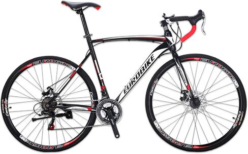 EUROBIKE YH-XC550 Road Bike for Men 54cm Frame Bicycle 700C Wheels Aluminium Rims 21 Speed Dual Disc Brake Commuter Bikes (30mm Rims) in Kuwait