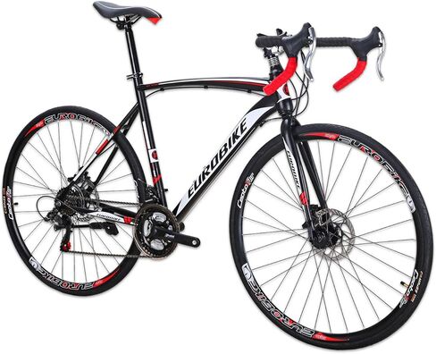 EUROBIKE YH-XC550 Road Bike for Men 54cm Frame Bicycle 700C Wheels Aluminium Rims 21 Speed Dual Disc Brake Commuter Bikes (30mm Rims) in Kuwait