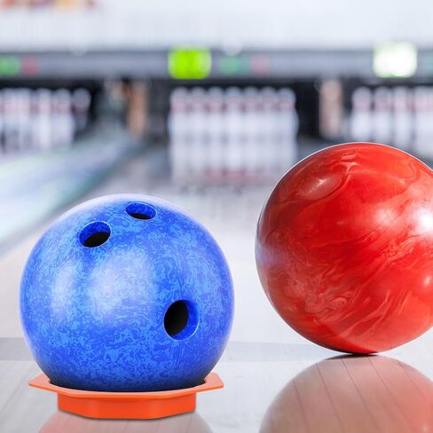 Universal Bowling Ball Sanding Pad Holder, ABS Plastic Precision Surface Maintenance Tool & Display Stand Bowling Accessories for Cleaning & Polishing (Orange+Black) in Saudi Arabia