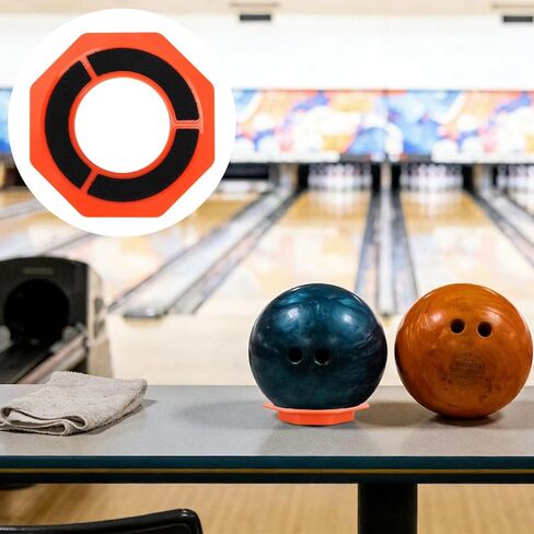 Universal Bowling Ball Sanding Pad Holder, ABS Plastic Precision Surface Maintenance Tool & Display Stand Bowling Accessories for Cleaning & Polishing (Orange+Black) in Saudi Arabia