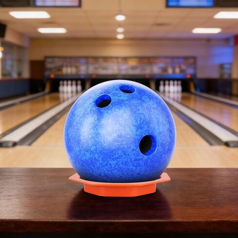 Universal Bowling Ball Sanding Pad Holder, ABS Plastic Precision Surface Maintenance Tool & Display Stand Bowling Accessories for Cleaning & Polishing (Orange+Black) in Saudi Arabia