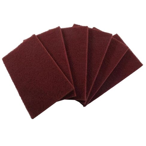 12Pack Red Scotch Brite Pad, 8"x5" (200x125mm) General Purpose Hand Pads, Fine Grade Multi-Purpose Abrasives for Surface Prep Paint Adhesion, Scratch & Scour Removal in Saudi Arabia