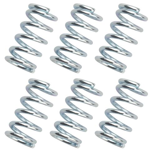 SP 9708 Compression Spring, Small, Silver, 0.091 GA x 11/16 inch x 1-1/4 inch, Tempered Wire Construction, Pack of 6 in Kuwait