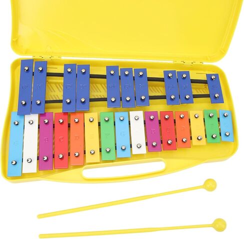aqxreight Professional Musical 25 Notes Toddler Aluminum Keys with Yellow Box Ensure That Is Stron XylophoneProfessional Xylophone25 Notes Xylophone25 Note Toddler XylophoneMetal Keys in Saudi Arabia