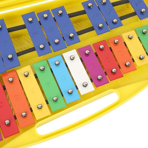 aqxreight Professional Musical 25 Notes Toddler Aluminum Keys with Yellow Box Ensure That Is Stron XylophoneProfessional Xylophone25 Notes Xylophone25 Note Toddler XylophoneMetal Keys in Saudi Arabia
