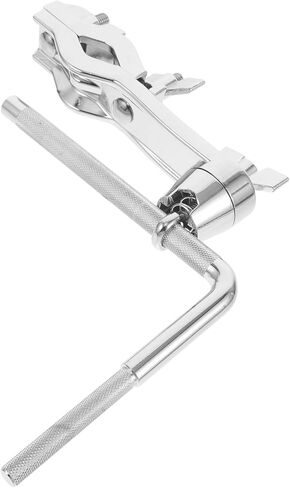 Drum Mounting Bracket for Bass Drum with Cowbell Extension Clamp and Curved Stick Holder Adjustable Percussion Hardware Rack in Saudi Arabia