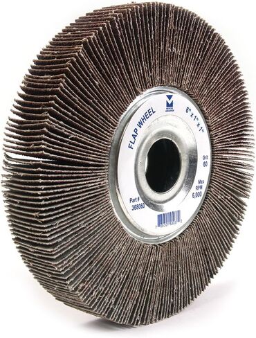 Mercer Industries 370080 Center Hole Flap Wheel, 6" x 2" x 1", Grit 80, Each in Saudi Arabia