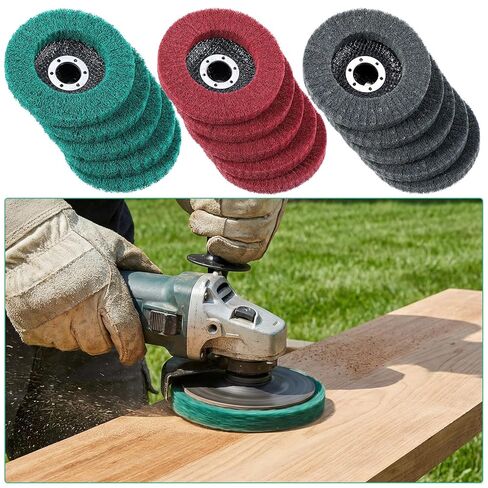 15 قطعة 180/320/800 قرص فرك رفرف 4 1/2 بوصة ملحق مطحنة زاوية خشنة إلى عجلات طحن تلميع دقيقة قرص صنفرة مزيل صدأ الطلاء للخشب المعدني والفولاذ المقاوم للصدأ in Kuwait