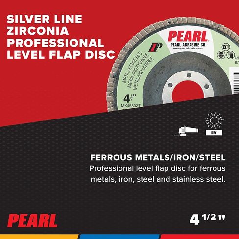 كاشط اللؤلؤ MAX4560ZT - 4.5& x 7/8 & 60 حصى Maxidisc عجلة رفرف زركونيا in Saudi Arabia