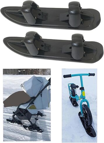 Colaxi 2 Pieces Snow Skis Snow Sledge Balance Bike into Sled Snowmobile Skiing Sled Attachment for Lakeside in Saudi Arabia