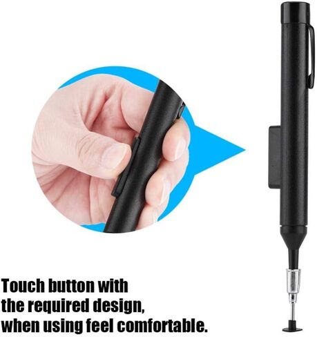 Taidda Vacuum Suction Pen IC Absorber Kit, Anti-Static Design with Uper Small Powerful Vacuum Pump Comfortable Pen Type Design Pick up Vacuum Sucking Pen Set for IC SMD Precision Component Placement in Saudi Arabia