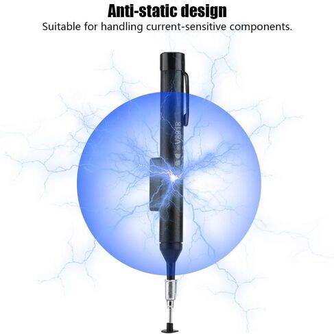 Taidda Vacuum Suction Pen IC Absorber Kit, Anti-Static Design with Uper Small Powerful Vacuum Pump Comfortable Pen Type Design Pick up Vacuum Sucking Pen Set for IC SMD Precision Component Placement in Saudi Arabia