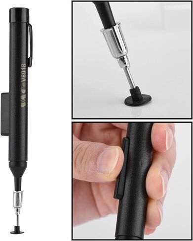 Taidda Vacuum Suction Pen IC Absorber Kit, Anti-Static Design with Uper Small Powerful Vacuum Pump Comfortable Pen Type Design Pick up Vacuum Sucking Pen Set for IC SMD Precision Component Placement in Saudi Arabia