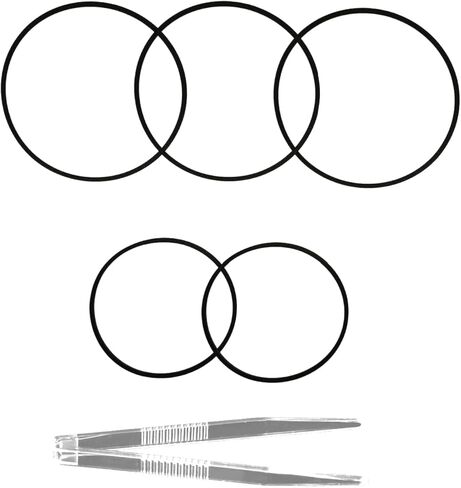 مجموعة أحزمة سطح السفينة (5 عبوات) - أحزمة بديلة ممتازة لجهاز Sony TC-WE305 TC-WE305R TC-WE405 TC-WE505 مشغل مزدوج السطح - أحزمة مطاطية يابانية + ملاقط in Kuwait