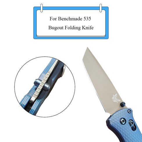 استبدال مسمار الإبهام، مقابض الإبهام، مسامير شفرة الجيب، أزرق مناسب لشفرة سكين الصيد القابلة للطي، مجموعتان من الألومنيوم خفيف الوزن in Kuwait