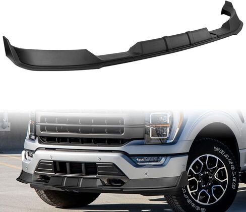 Stay-Tuned, 3PC Unpainted ABS Front Bumper Lip Spoiler Splitter with Sequential LED Turn Signal Light, Compatible with Ford F150 Pickup Truck 2021 2022 2023, Exterior Accessory in Kuwait