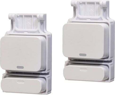 Garage Door Bracket Compatible with SimpliSafe Entry Sensor, Easy Setup, Durable Build, Pre-Installed Double-Sided mounting Tape & Pre-Cut Holes (Screws Included) (2 Pack) in Kuwait