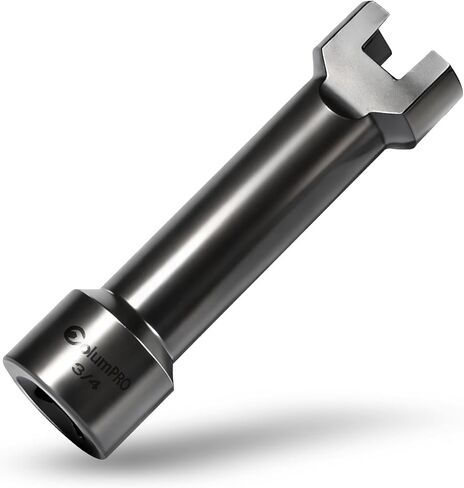 مقبس قناة تبختر 3/4 بوصة (19 مم)، مقبس صدمات محرك 1/2 بوصة لقنوات 1-5/8 بوصة، 2-7/16 بوصة و3-1/4 بوصة، فولاذ Cr-Mo عالي التحمل، طول 4-1/4 بوصة، لمسة نهائية من الفوسفات الأسود in Kuwait