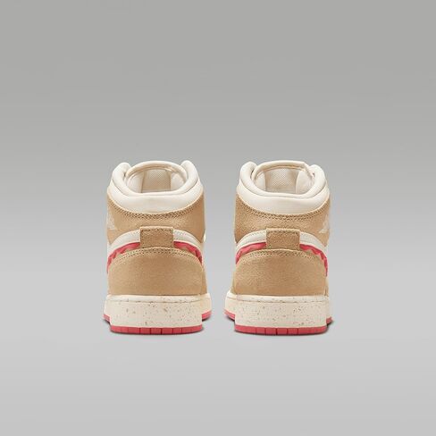 طائرة AIR JORDAN 1 MID SE (GS) "DESERT/FUSION RED-PALE IVORY" in Saudi Arabia