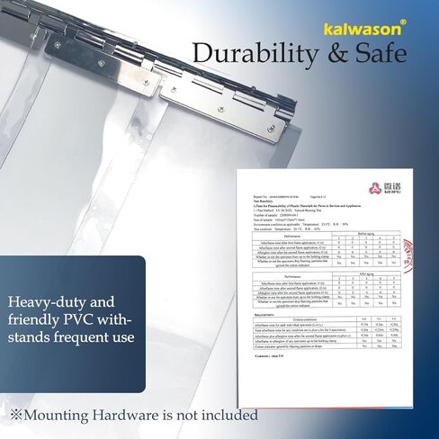 ستارة باب بشريط من الفينيل البلاستيكي للفريزر - لفة ستارة PVC شفافة، صناعية تجارية لمستودع مرآب الثلاجة -31 درجة فهرنهايت (164 قدمًا * 7.87 بوصة * 0.07 بوصة ناعمة) in Kuwait