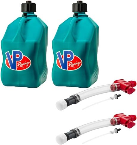 VP Racing 3622-CA، نظام التحكم في سائل خرطوم الزناد المضاد للانسكاب مع إبريق سباق VP Racing سعة 5.5 جالون، كاريبي (عبوتان) in Saudi Arabia